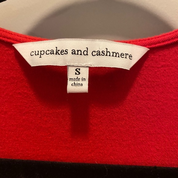 Cupcakes and Cashmere Red Long Sleeve Top - Picture 7 of 7